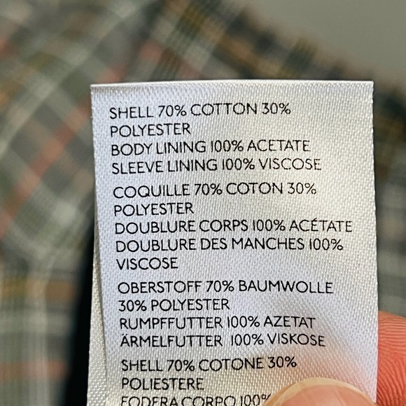 Anthropologie Maeve Lilith Plaid Oversize Gray Academia Double Breast Blazer3921 - Picture 6 of 12